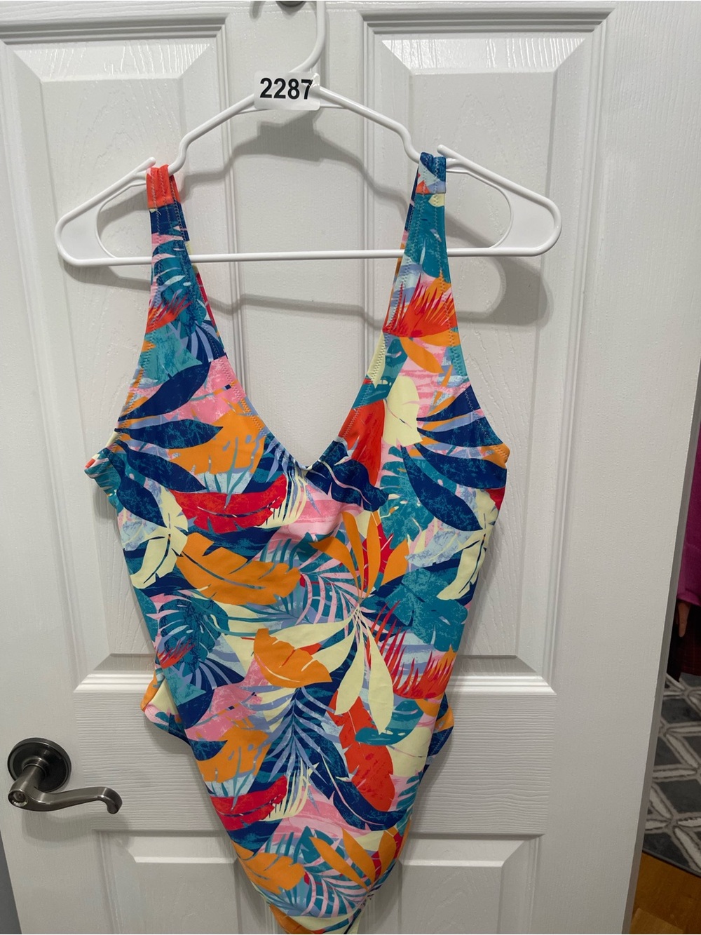Old Navy women’s One-Piece Swimsuit - Blue, Orange, Yellow, Pink - Picture 6 of 13